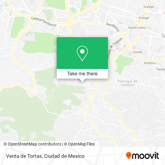 Venta de Tortas map