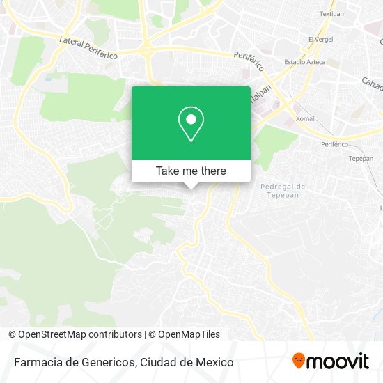 Farmacia de Genericos map