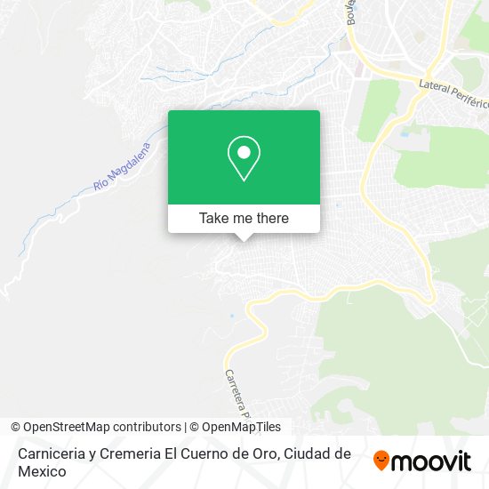 Mapa de Carniceria y Cremeria El Cuerno de Oro