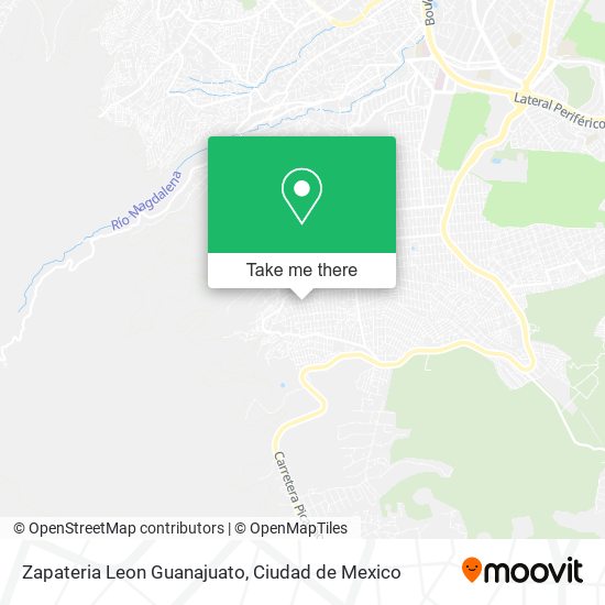 Zapateria Leon Guanajuato map