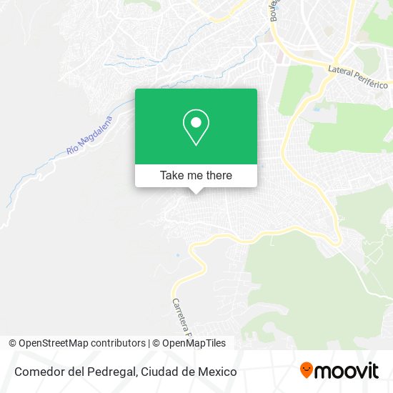 Comedor del Pedregal map