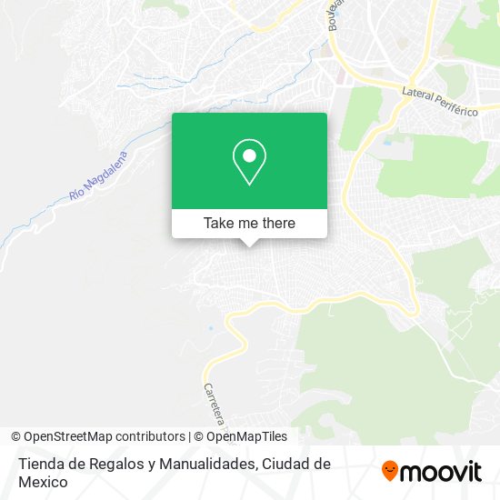 Mapa de Tienda de Regalos y Manualidades