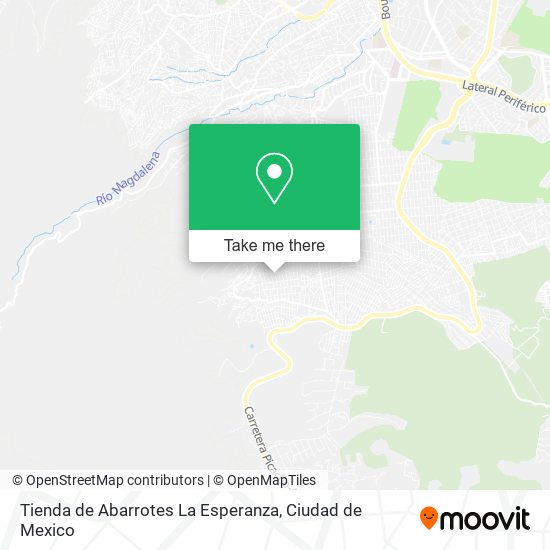 Mapa de Tienda de Abarrotes La Esperanza