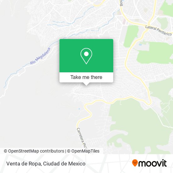 Venta de Ropa map