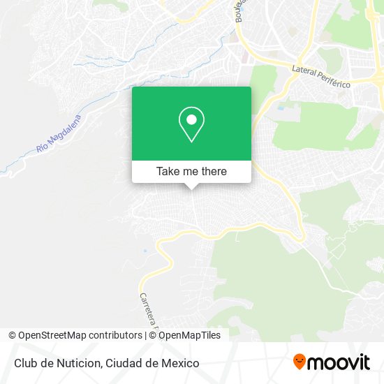 Mapa de Club de Nuticion