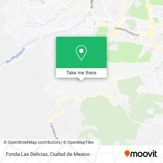 Fonda Las Delicias map