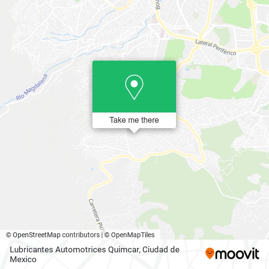 Lubricantes Automotrices Quimcar map