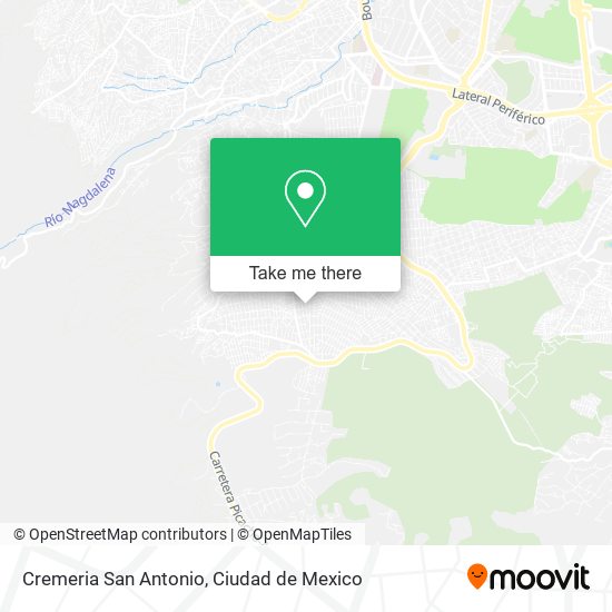 Mapa de Cremeria San Antonio