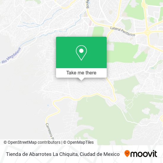 Mapa de Tienda de Abarrotes La Chiquita