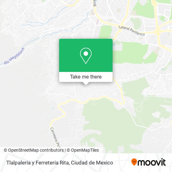 Mapa de Tlalpalería y Ferretería Rita