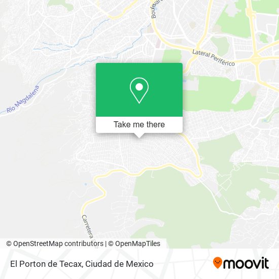 El Porton de Tecax map