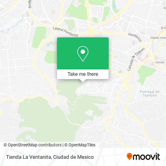 Mapa de Tienda La Ventanita