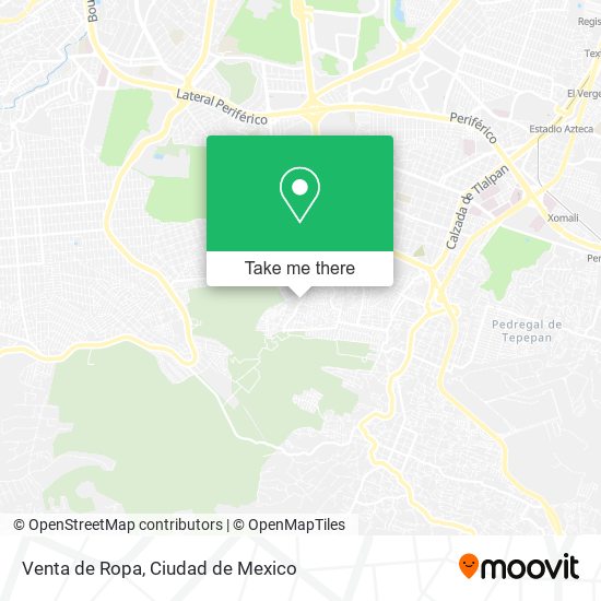 Mapa de Venta de Ropa