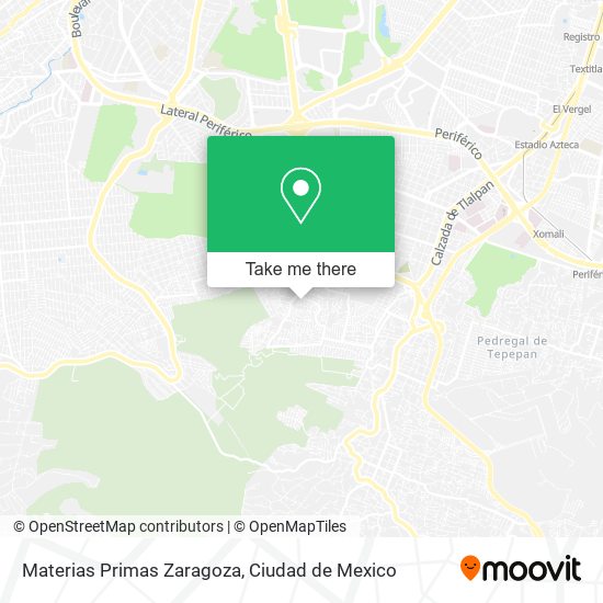 Mapa de Materias Primas Zaragoza