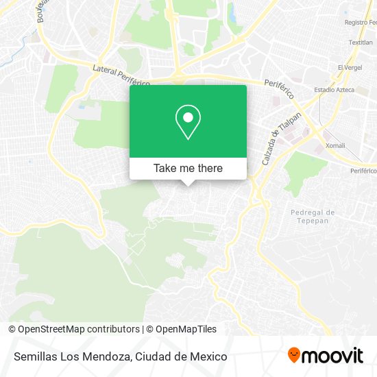 Semillas Los Mendoza map