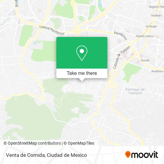 Venta de Comida map