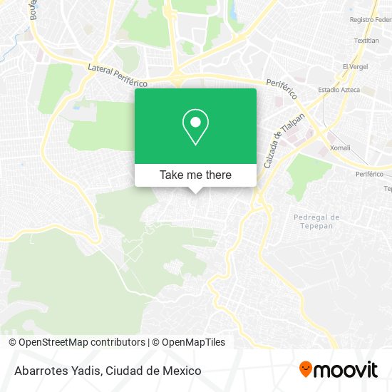 Abarrotes Yadis map