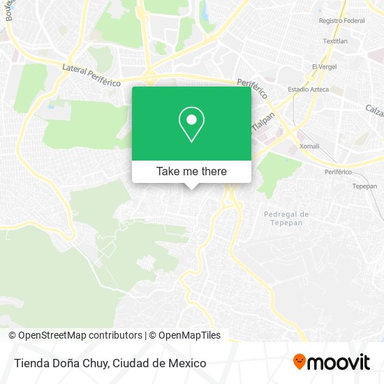 Mapa de Tienda Doña Chuy