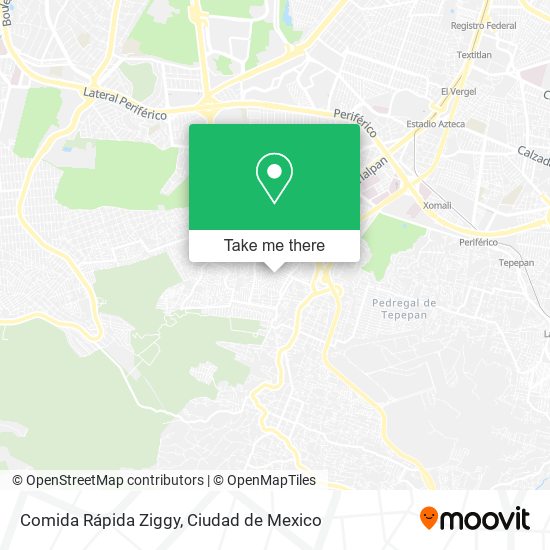 Mapa de Comida Rápida Ziggy