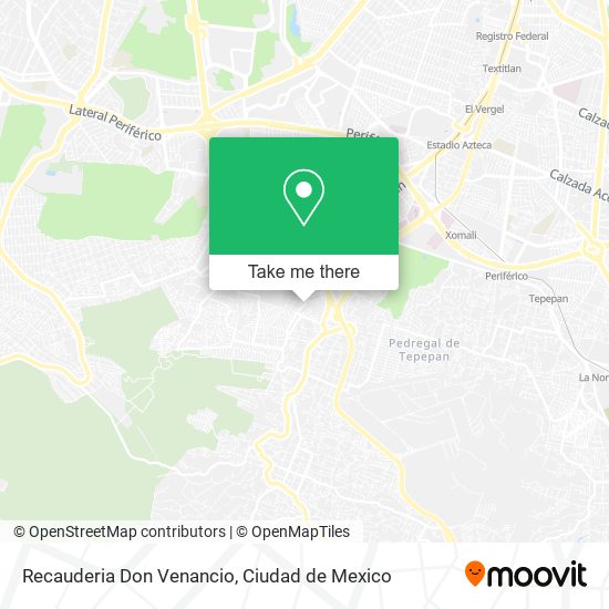 Recauderia Don Venancio map