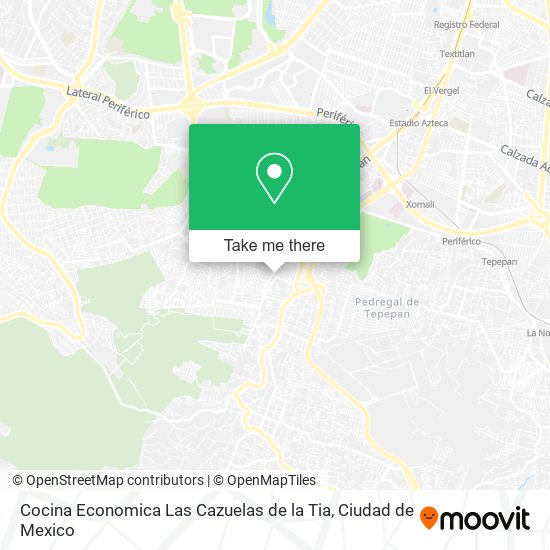 Cocina Economica Las Cazuelas de la Tia map