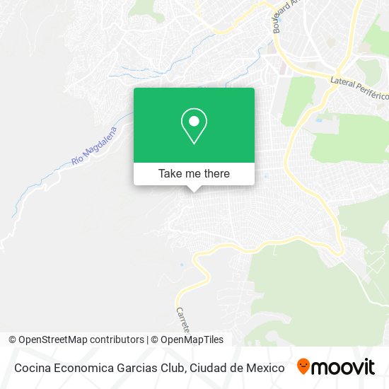 Cocina Economica Garcias Club map