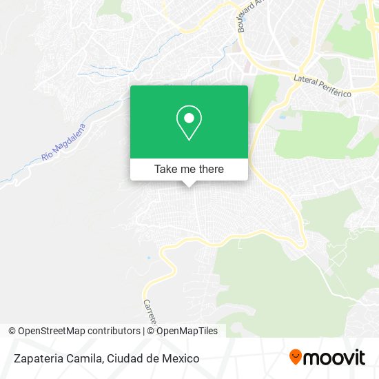 Zapateria Camila map