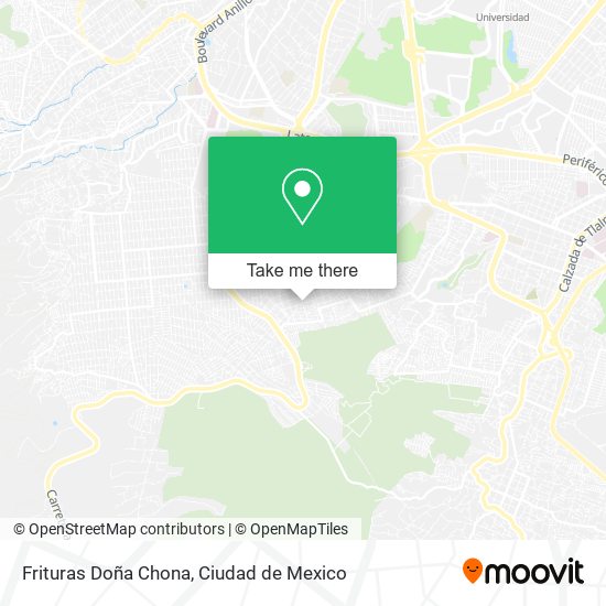 Frituras Doña Chona map