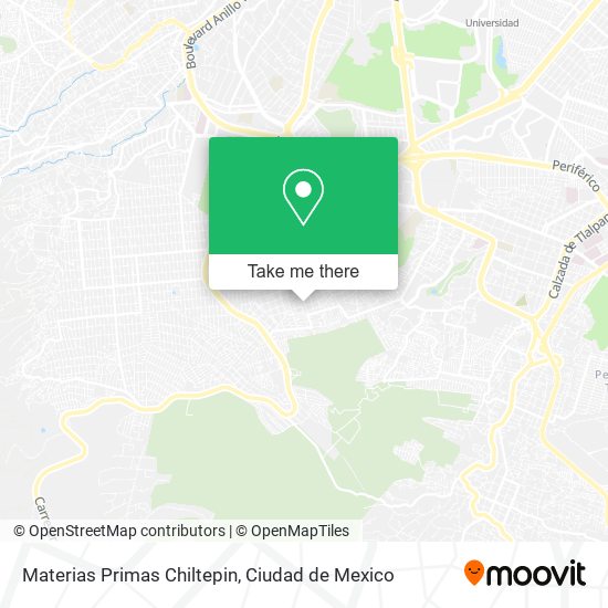 Materias Primas Chiltepin map