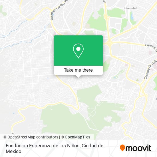 Fundacion Esperanza de los Niños map