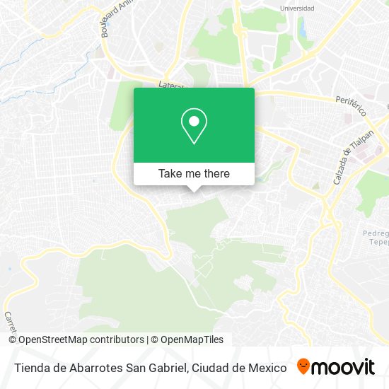 Tienda de Abarrotes San Gabriel map