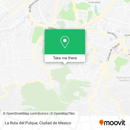 La Ruta del Pulque map