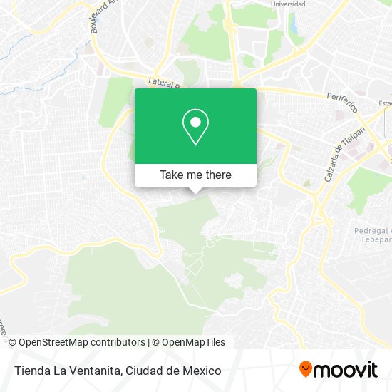 Mapa de Tienda La Ventanita