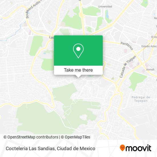 Mapa de Cocteleria Las Sandias