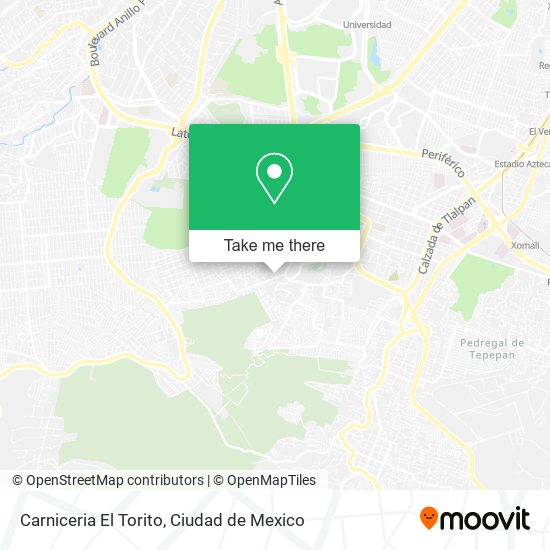 Mapa de Carniceria El Torito