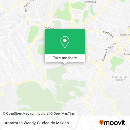 Abarrotes Wendy map