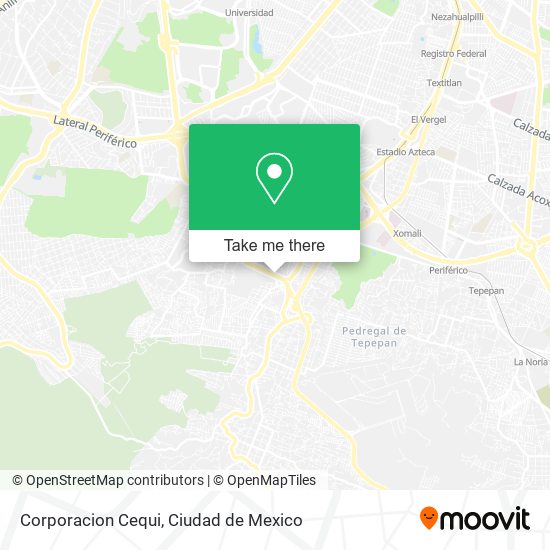 Mapa de Corporacion Cequi