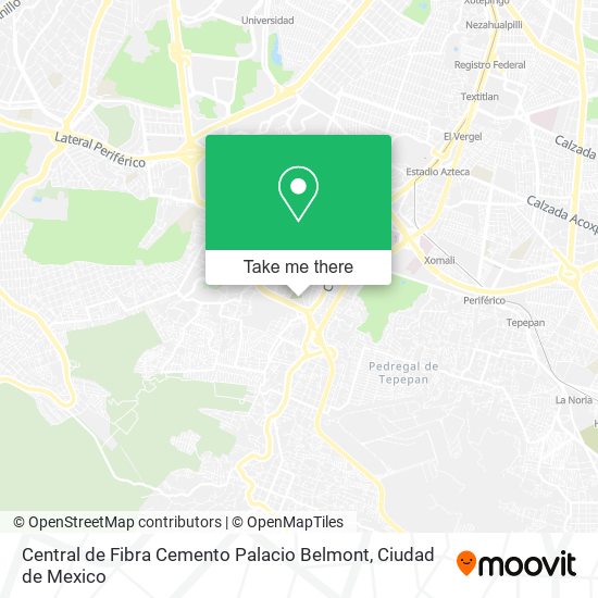 Mapa de Central de Fibra Cemento Palacio Belmont