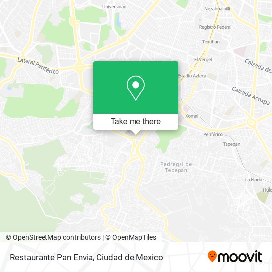 Restaurante Pan Envia map