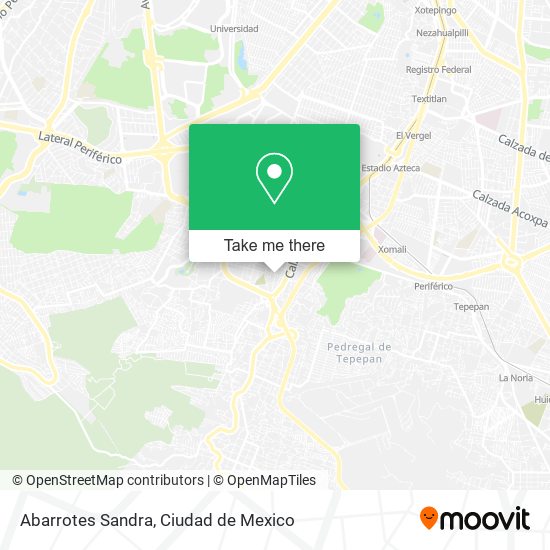 Abarrotes Sandra map