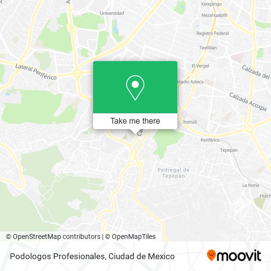 Podologos Profesionales map