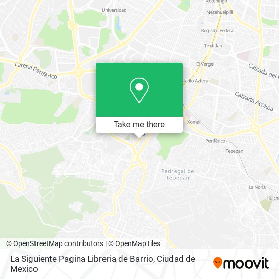 Mapa de La Siguiente Pagina Libreria de Barrio