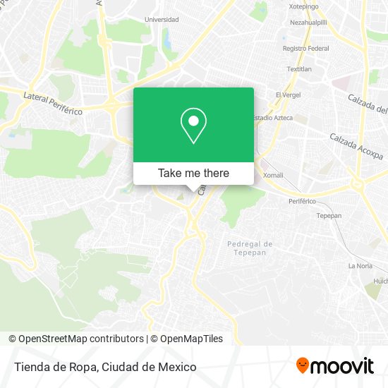 Tienda de Ropa map