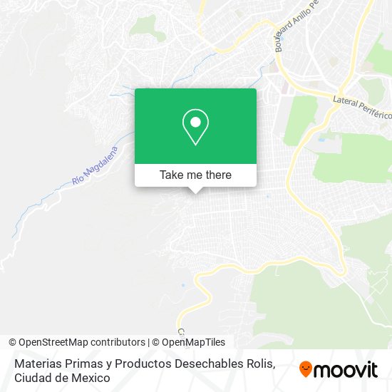 Materias Primas y Productos Desechables Rolis map