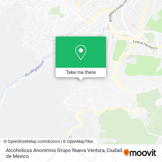 Alcoholicos Anonimos Grupo Nueva Ventura map