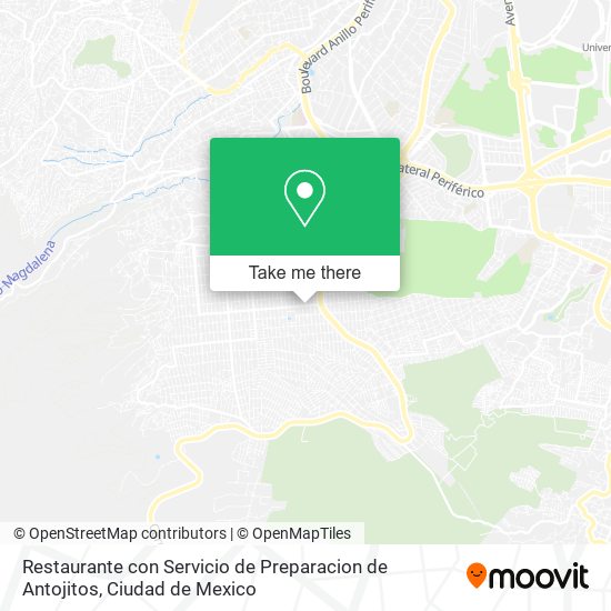 Restaurante con Servicio de Preparacion de Antojitos map