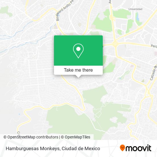 Mapa de Hamburguesas Monkeys