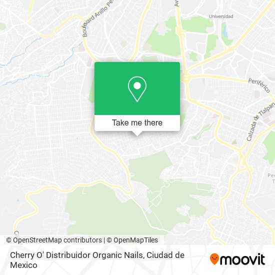 Cherry O' Distribuidor Organic Nails map