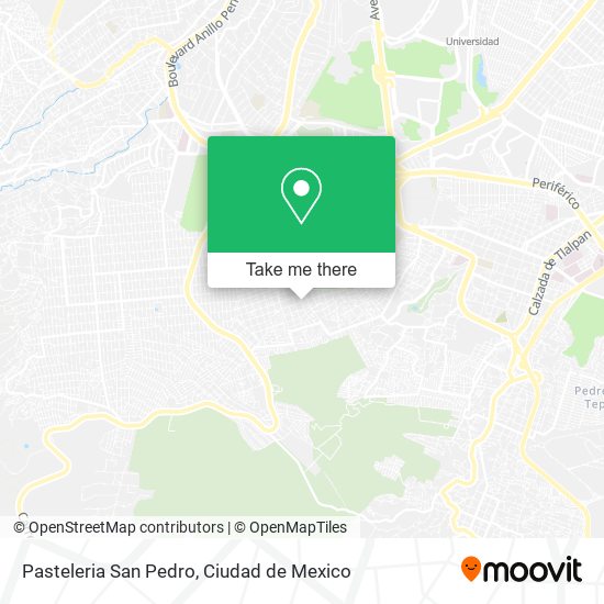Pasteleria San Pedro map
