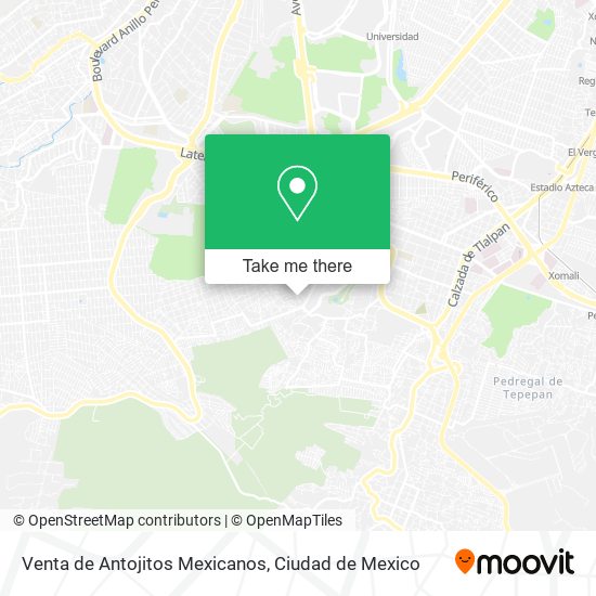 Venta de Antojitos Mexicanos map